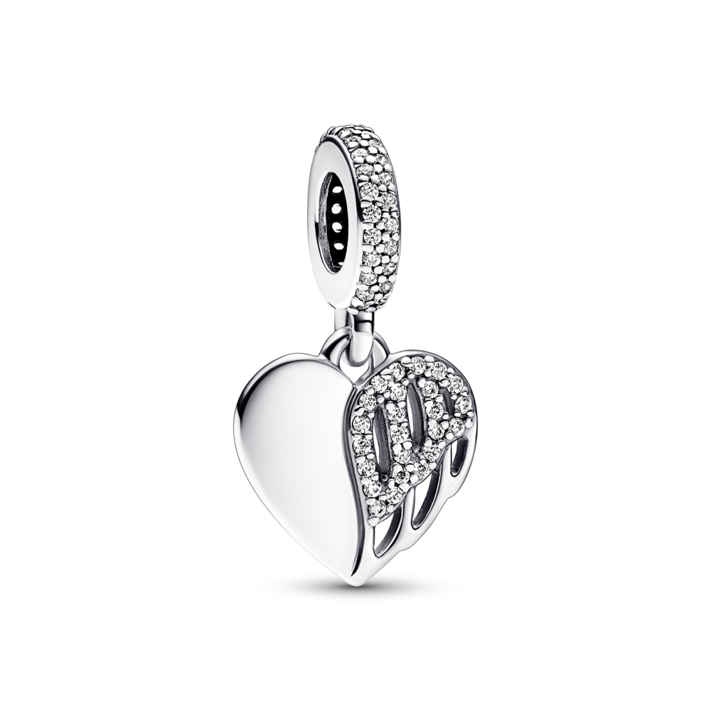 Пандора Шарм-подвеска «Сердце и ангел»