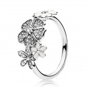 Пандора Кольцо из серебра Цветочное настроение