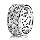 Пандора Кольцо Переливающиеся листья