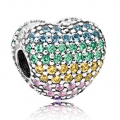 Пандора Клипса Разноцветное Pave