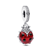 Пандора Шарм-подвеска «Красная божья коровка»