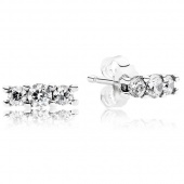 Пандора Серьги Сияющая элегантность 