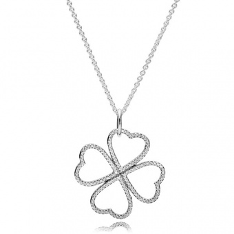 Пандора Подвеска из серебра Лепестки любви