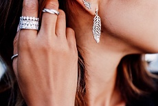 Серьги Пандора