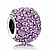 Пандора Подвеска-шарм Фиолетовые  мерцающие капли
