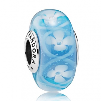 Пандора Шарм Голубые цветы