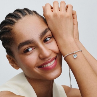 Пандора Двойной шарм-подвеска Дружба в оттенках цветов