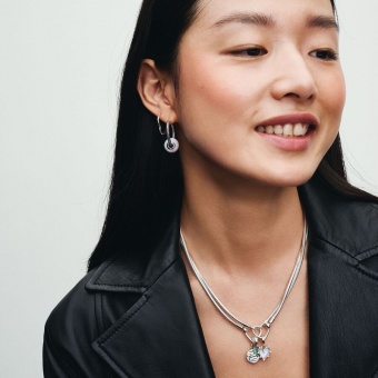 Пандора Двойной шарм-подвеска Дружба в оттенках цветов